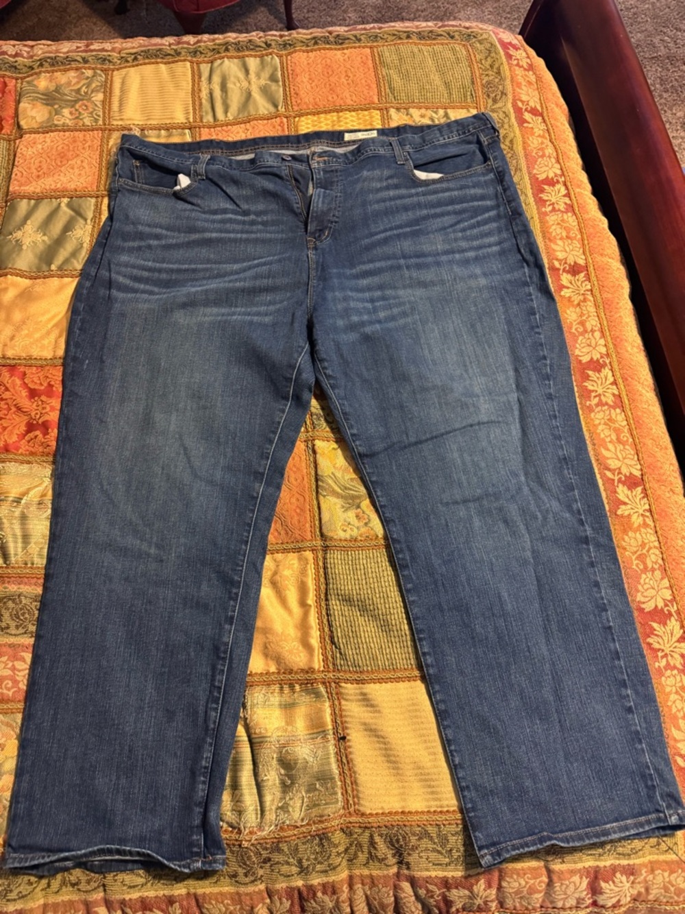 Daniel Cremieux Men’s 50x30 Dark Wash Straight Leg Jeans